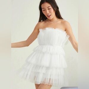 Altar’d State Tulle White Dress